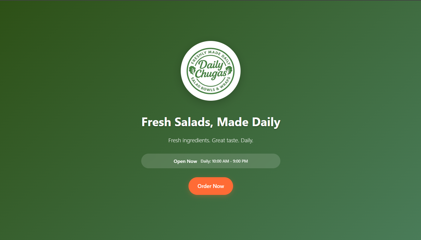 Daily Chugas Ordering System